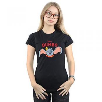 Disney Women's Dumbo Cheer T-Shirt in Black