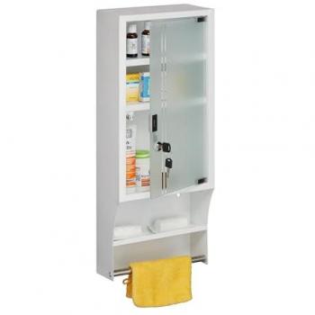 Relaxdays Secure Medicine Storage – 4‑Compartment Wall Mount, 65×27×12 cm