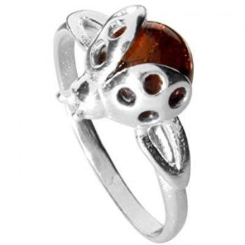 Silberner Marienkäfer Ring Ostsee-Schmuck
