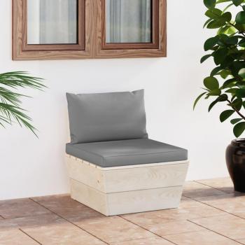 Sofá de palets impregnados para el jardín