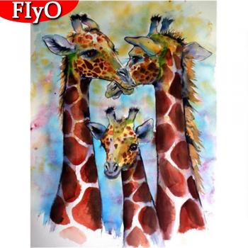 Handcrafted Giraffe Pattern Tiles