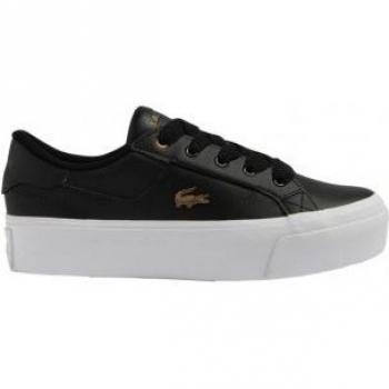 Scarpe Ziane Platform Lacoste nero oro donna