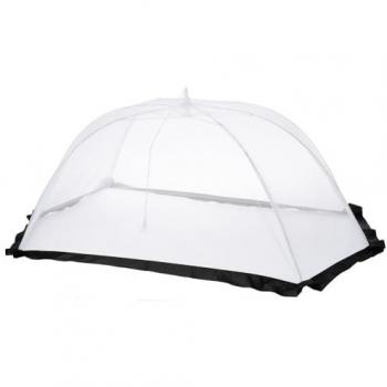 Weißes Großformat‑Fliegenschutz‑Tuch – 116 x 65 cm, Wespenschutz, XXL