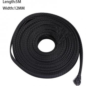 Manga Trenzada de Protección Negra para Cables de PET 4/6/8/10/12/15/18/20/25mm