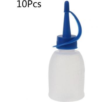 10-Pack Squeeze Bottles for Ketchup, Mayo, and Oil