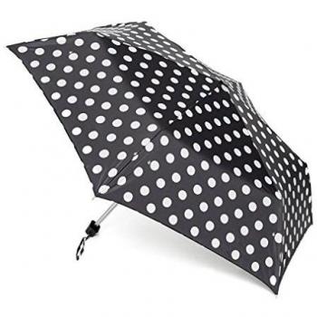 Fulton One‑Size Mini‑Flat Black Umbrella