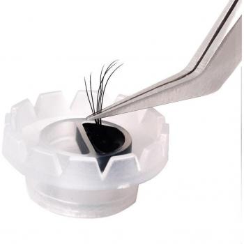 Eyelash Blooming Cup with Lashes Glue Holder in Pink or Clear (50-200 Pieces)