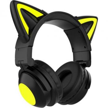 Écouteurs à oreilles de chat lumineux montés sur la tête ZW-068