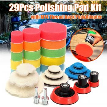 29pcs Drill Buffing Sponge Set for Car Care