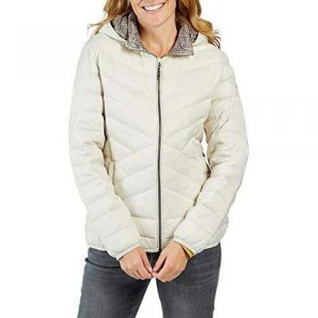 Para mujer: chaqueta de plumas CMP 39Z0496 con capucha y cremallera color Rock 50