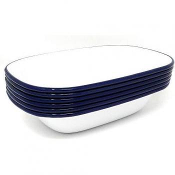 6 x Falcon Housewares 20cm Oblong Pie Dish