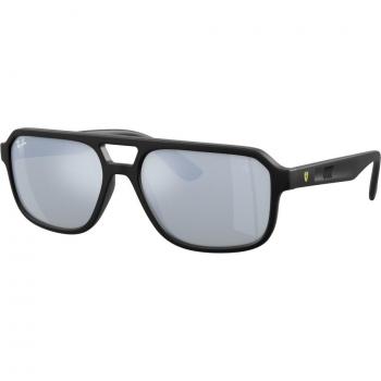Ray-Ban Scuderia Ferrari Collection RB4414M Lunettes de soleil noires avec verres miroités