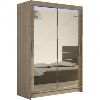 MIRJAN24 2-türiger Kleiderschrank Miami VII mit Spiegel