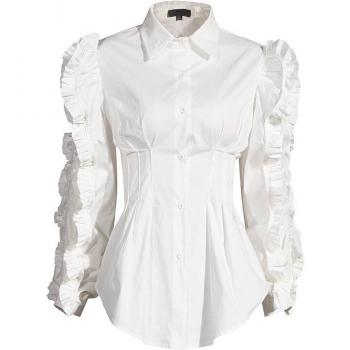 Blusa Solapa Manga Larga Chic
