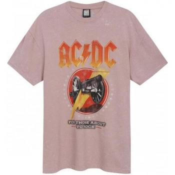 Unisex AC/DC T-shirt For Those About To Rock XXL Roze