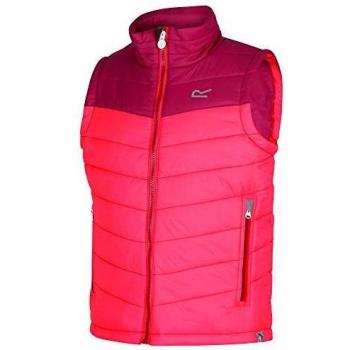 Gilet Junior FREEZEWAY Regatta léger, déperlant et Isolant Warmloft Doudoune Enfant, Neon Pink/Dark Cerise, FR : 3XL