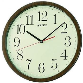Seiko Elegant Brown Wall Clock