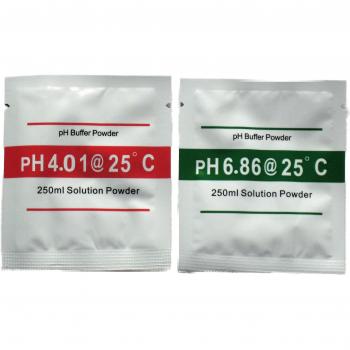 Digital pH Meter Silhouette Calibration Bundle – 2 Sets (pH 6.86/4.01, 25 °C)