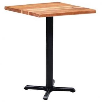 VidaXL Pied de table de bistro Noir 56x56x72 cm Fonte