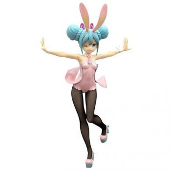 Furyu Sammelfigur: Hatsune Miku BiCute Bunnies, PVC, Pink‑Wink, 30 cm