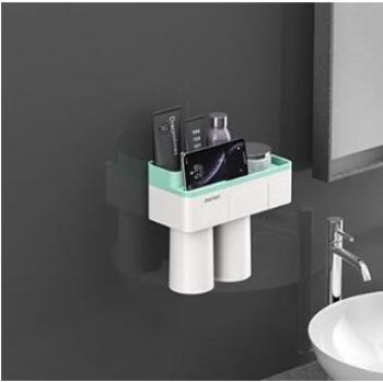 Toothpaste Dispenser and Toothbrush Holder Set WY815