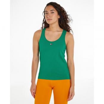 Camiseta Tommy Hilfiger Essentials tirantes verde mujer