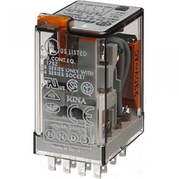 Finder Rele' Industriale 4 Contatti 7A 220VAC C / puls.pr+ind.mecc – 5534220