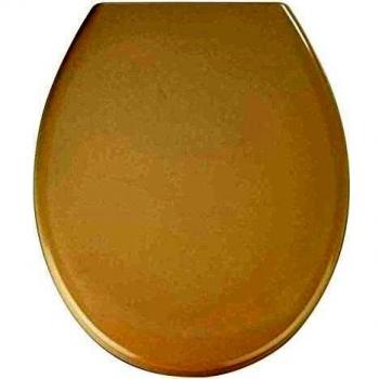 WENKO 18760800 Hard Beige Duroplast Toilet Seat – Elongated Design