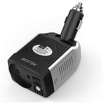 Convertisseur 12V 220V Bestek avec 2 ports USB et 75W de puissance