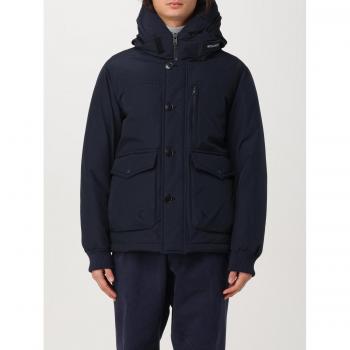 Woolrich Men’s Blue Duck Down Jacket, Size Small, Water Resistant