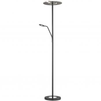 FISCHER & HONSEL Dent LED Floor Lamp, Black, 180 cm, CCT, Reading Arm