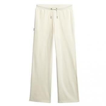 Superdry Pantalon de survêtement large en velours crème