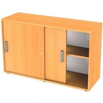 BETA 1752S – Schiebetürenschrank Buche mit Streifengriff