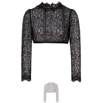 Spieth & Wensky Dirndlbluse Ermelina Schwarz 44-Damen