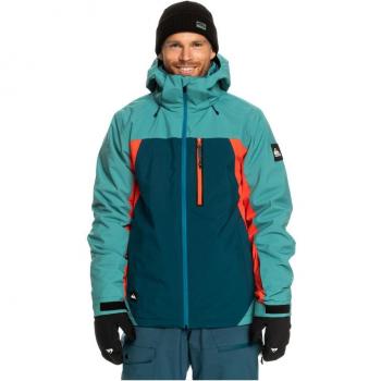 Chaqueta de hombre Quiksilver Mission Plus azul claro rojo