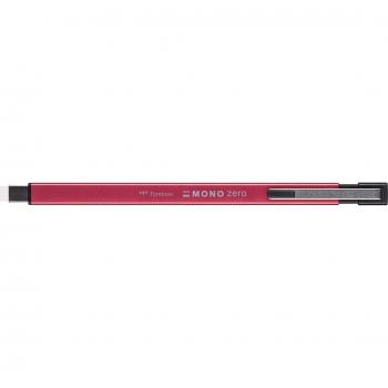 Radier Tombow MONO ZERO Metal Punta Rectangular Rojo