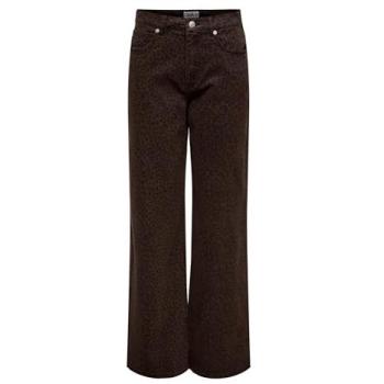 Jean Taille Haute Léopard Madison Brown