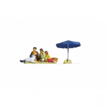Set di figure H0 1:87 Famiglia picnic
