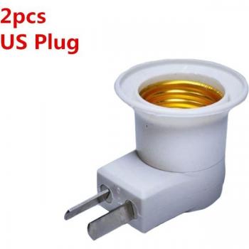 E27 LED Socket Converter with EU Plug and ON/OFF Button, 220V