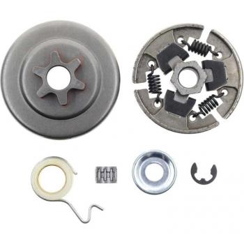 Repuesto de embrague de piñones 3/8 para motosierra Stihl 017 018 021 023 025 MS170 MS180 MS210 MS230 MS250, incluye arandela y e-clip