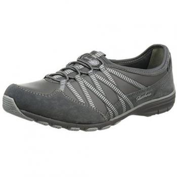 Skechers Mujer Debate 40 Gris Zapatillas de Piel