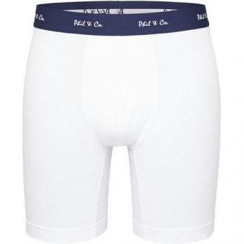 Phil & Co. Calzoncillos de caja larga – Estilo Berliner en Beige, Negro y Blanco