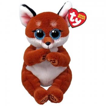 Witt le Renard : Peluche Beanie Bellies Mini (Rouge)
