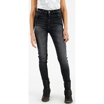 Jeans 32 Alta Cintura Rokker Tech Donna Nero-Grigio