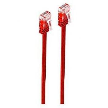 SP711-SLR Red Flat Cat6 U/UTP 1m