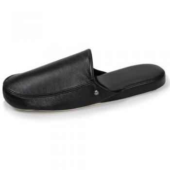 Isotoner Chausson Mules 44 – Cuir Noir Masculin