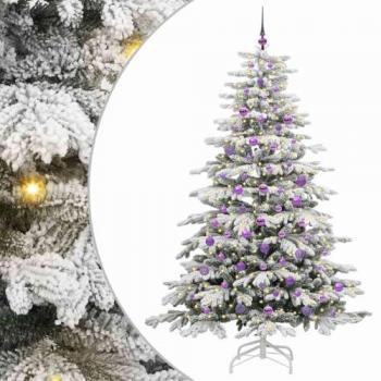 Sapin décoratif artificiel à tiges articulées blanche, 210 cm – vidaXL