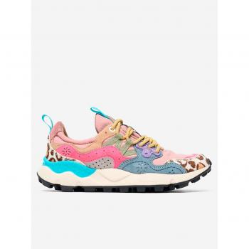 Yamano 3 Sneaker von Flower Mountain in Grau Wildleder Nylon Ponyhaar 37 EU
