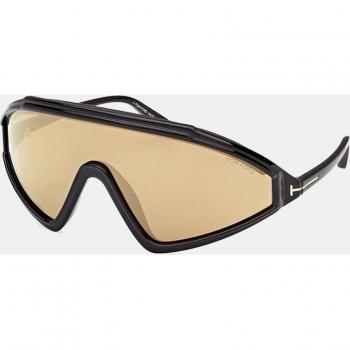 Tom Ford Classic Brown Mirrored Sunglasses, Black Male, One Size