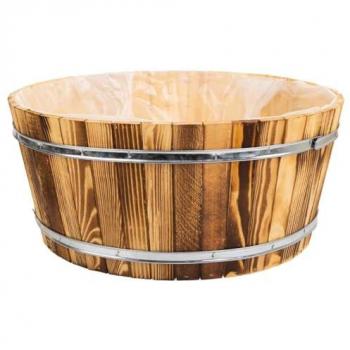 Cesto Multiusos: Madera y Cuerda, Tamaño D45x20